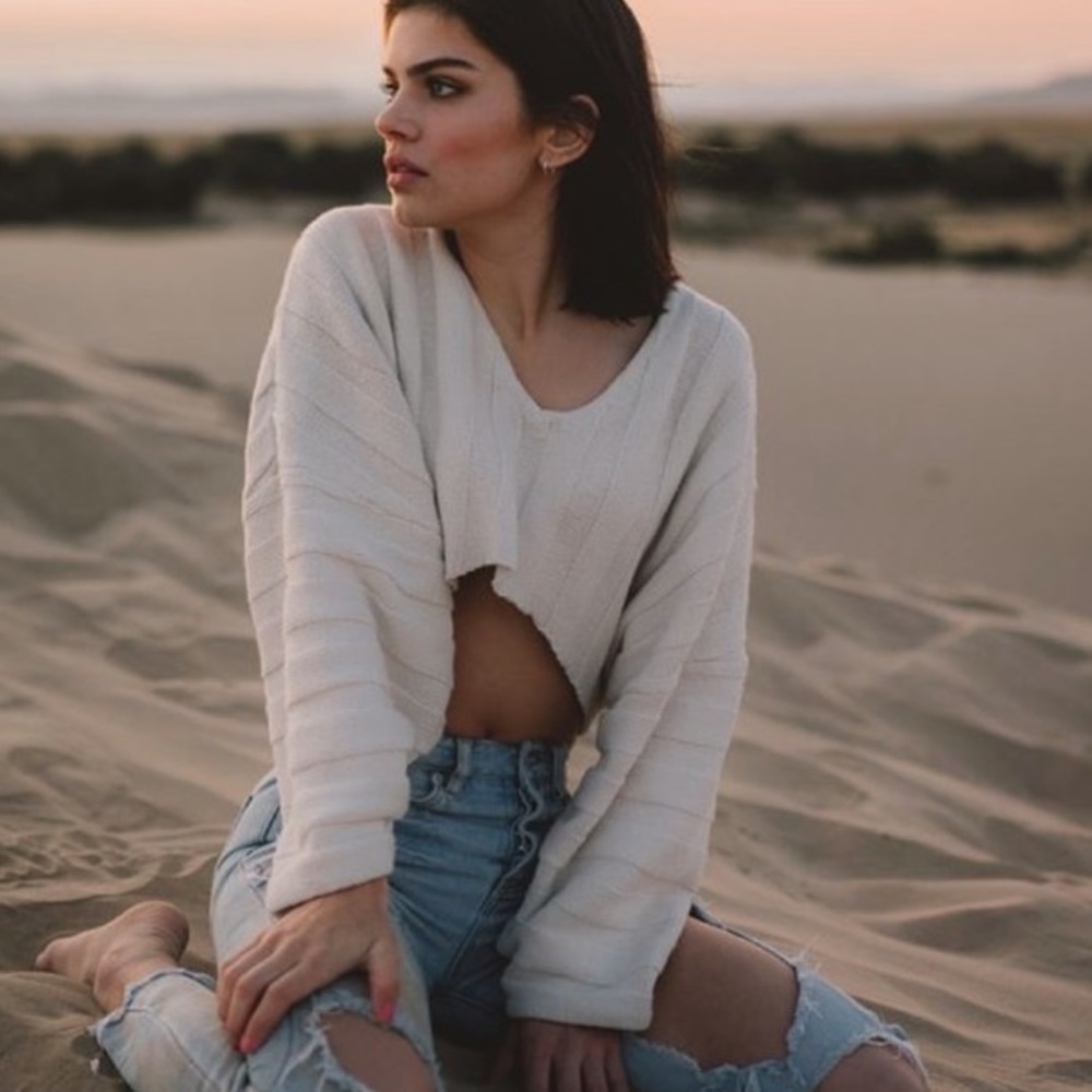 Slouchy Ribbed Sweater